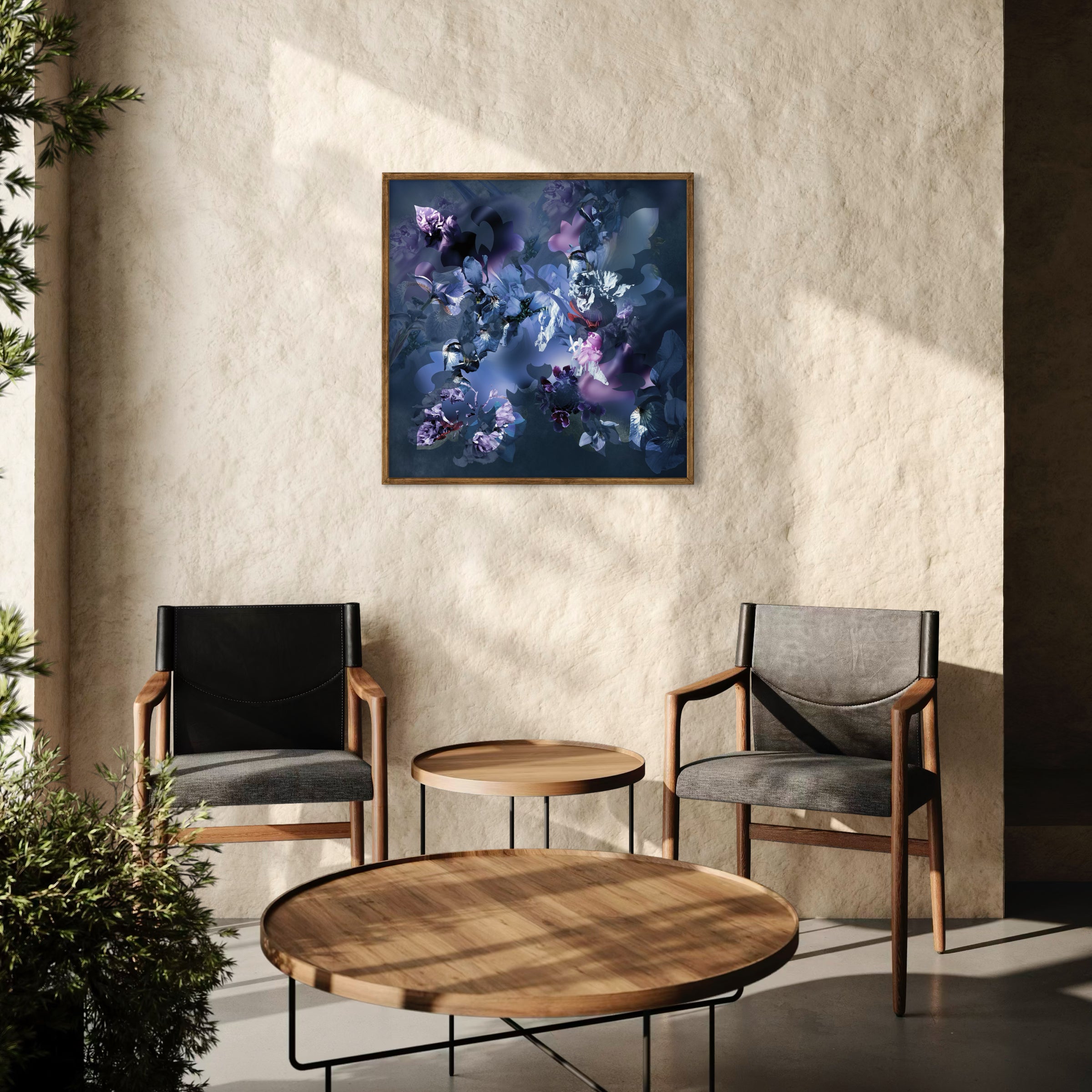 Moondance - Fine Art konsttryck med nattlig blommotiv