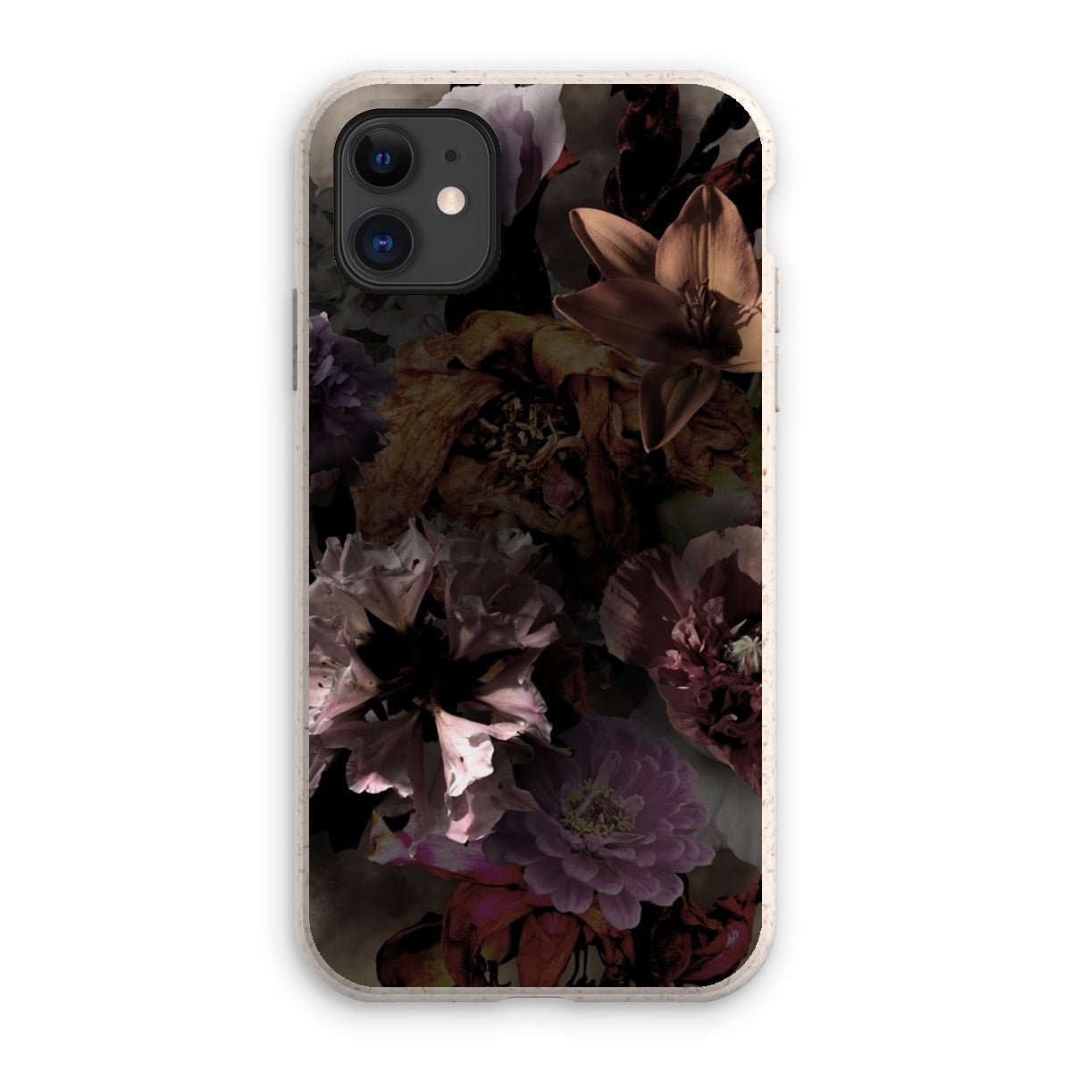 Dark Matter - Eco mobilfoderal med mörka blommor för iPhone 11